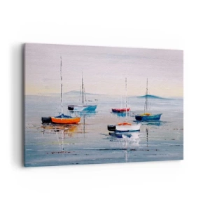 Lærredstryk - Billede på lærred - Et velfortjent hvil - 100x70 cm