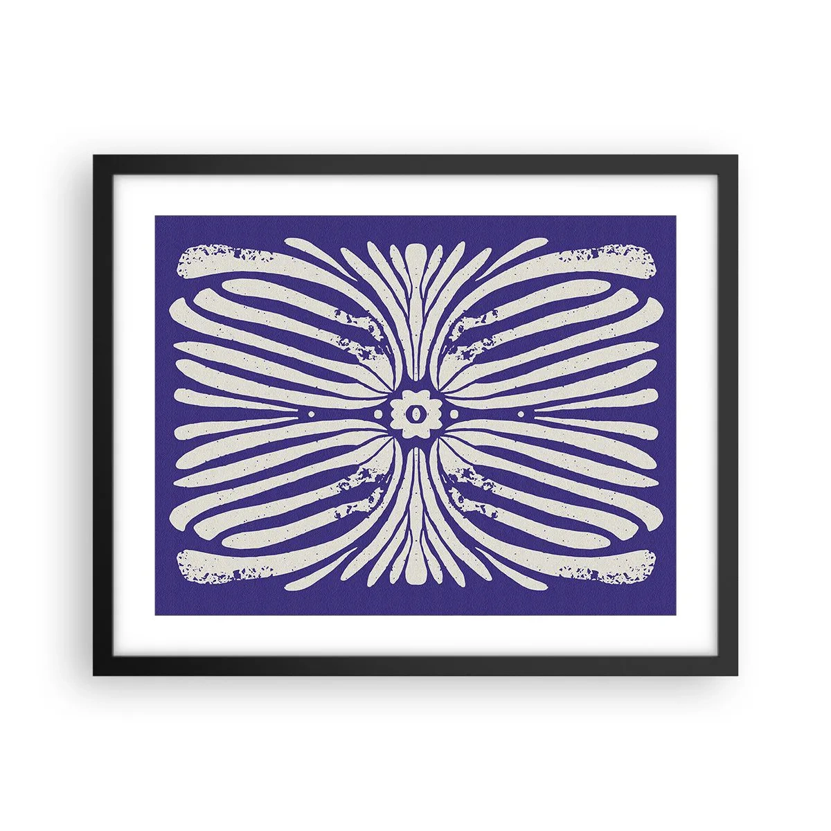 Plakat i sort ramme - Etniske inspirationer - 50x40 cm