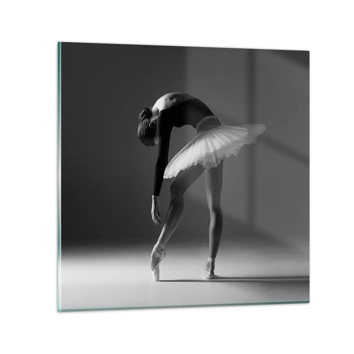 Billede på glas - Bella balerina - 30x30 cm