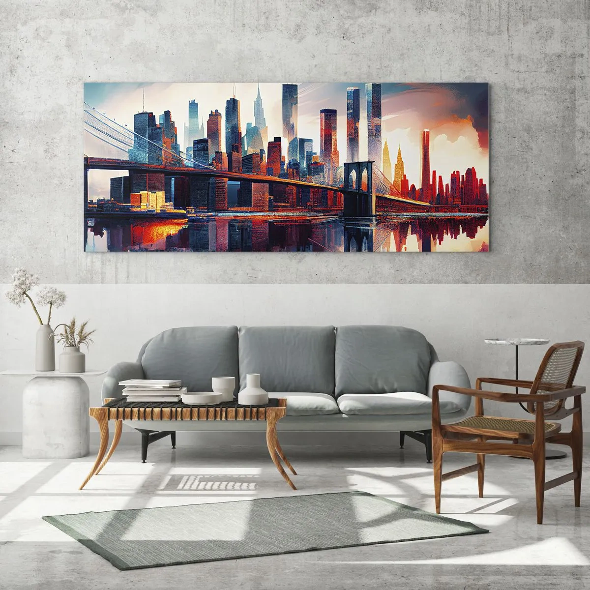 Billede på glas - Fænomenale New York - 160x50 cm