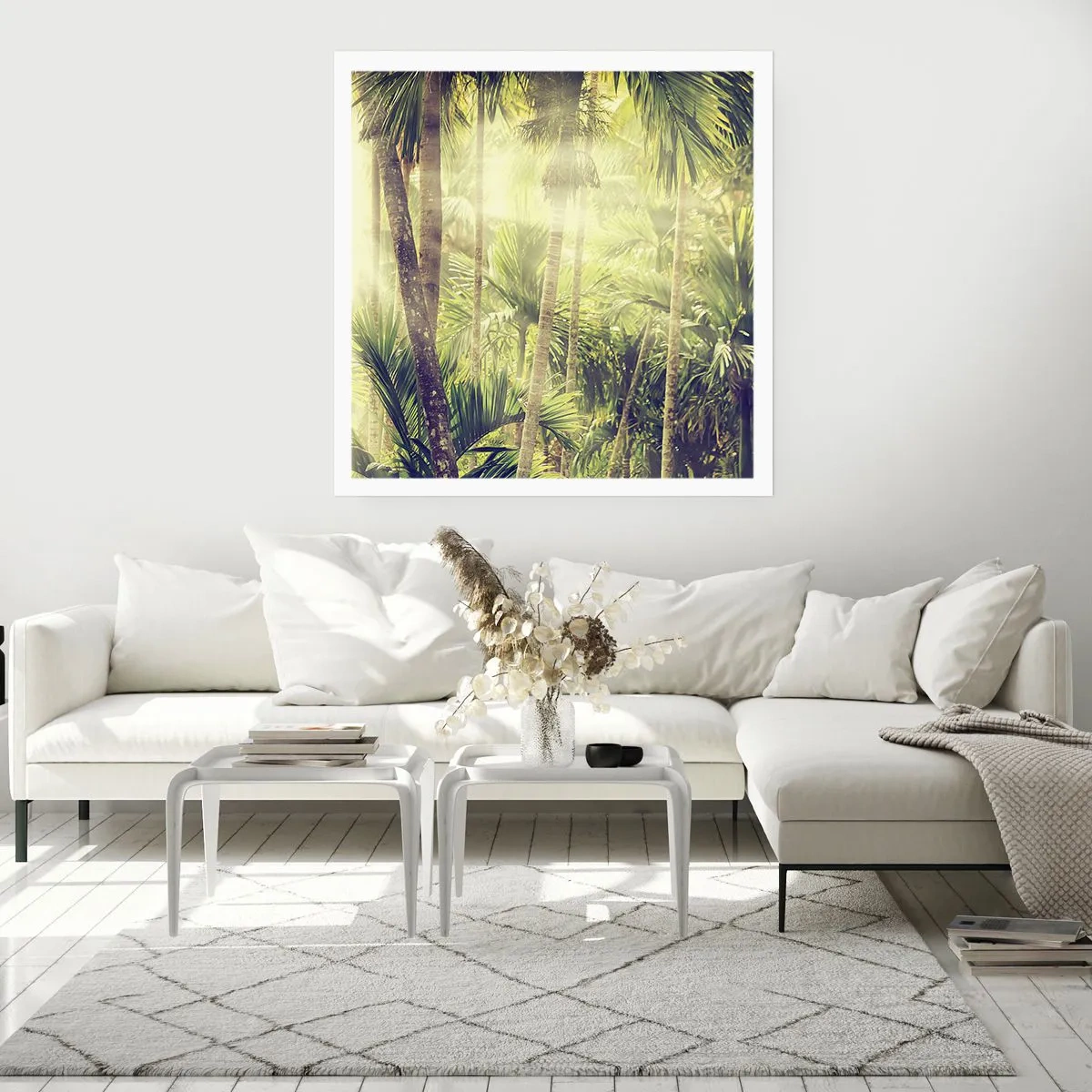 Plakat - I grønne gløder - 30x30 cm