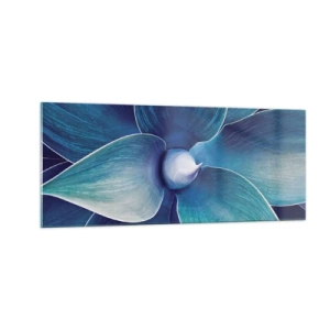 Billede på glas - Blå fra himlen - 100x40 cm