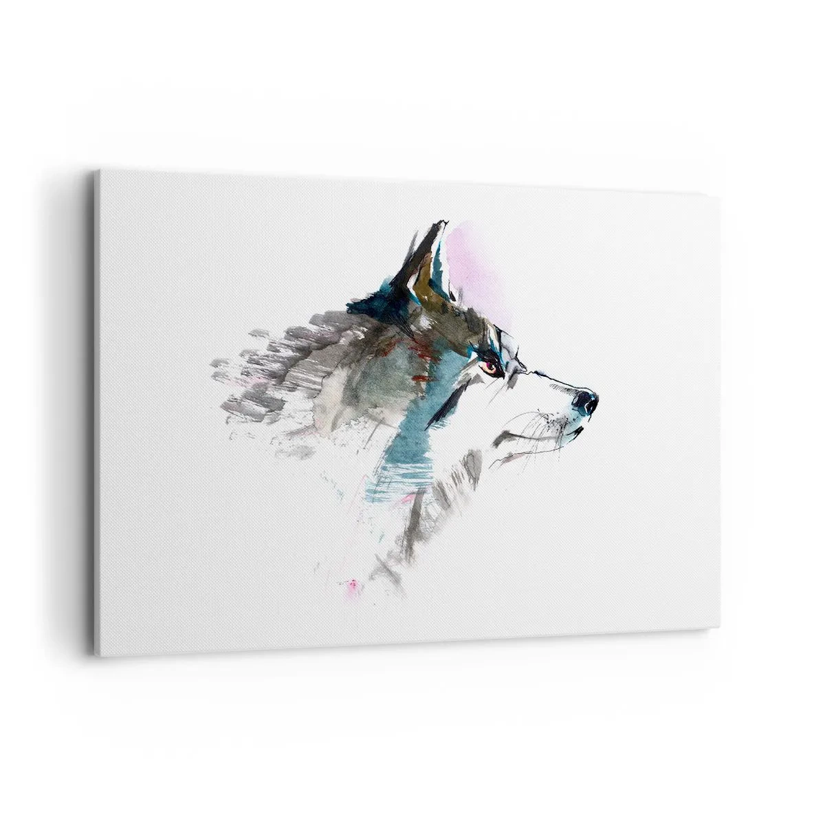 Lærredstryk - Billede på lærred - Når vi taler om ulven - 100x70 cm