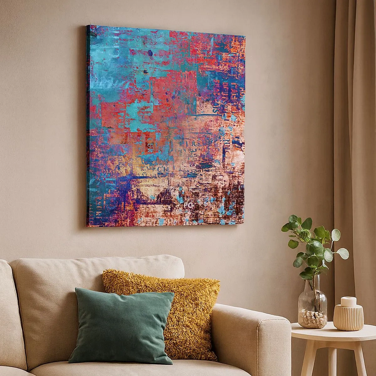 Lærredstryk - Billede på lærred - Hukommelse og glemsel - 30x30 cm