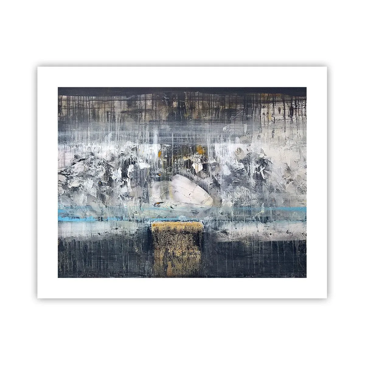 Plakat - Som på is, som på fortovet - 50x40 cm