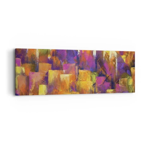 Lærredstryk - Billede på lærred - Metropolitansk sammensætning - 90x30 cm