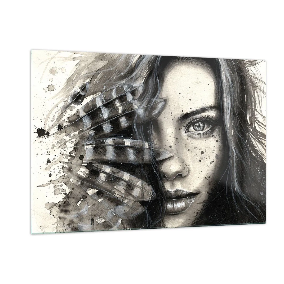 Billede på glas - Vild skønhed - 120x80 cm