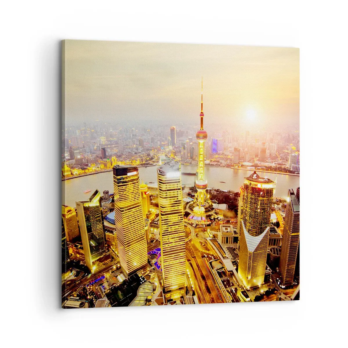 Lærredstryk - Billede på lærred - Den asiatiske drøm - 60x60 cm