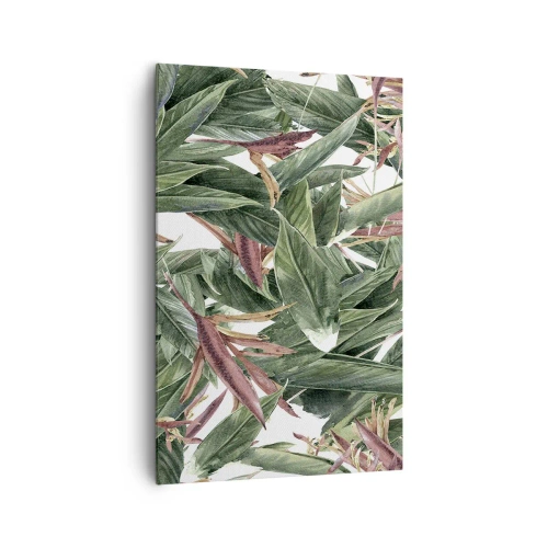 Lærredstryk - Billede på lærred - Smaragd- og syrenbuskads - 80x120 cm