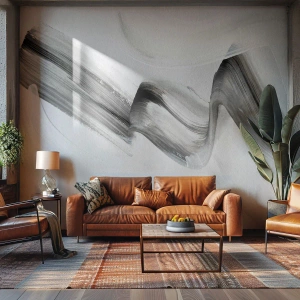 Fototapet Selvklæbende Deluxe Sticker - Bare for sjov - Minimalisme, Abstraktion, Børste - 250x175 cm