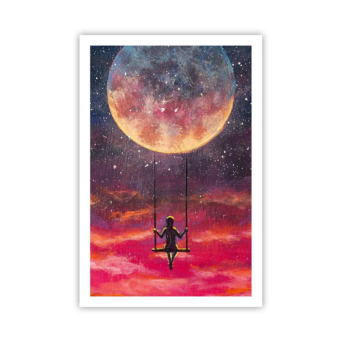 Plakat - Glæd dig i skyerne - 61x91 cm