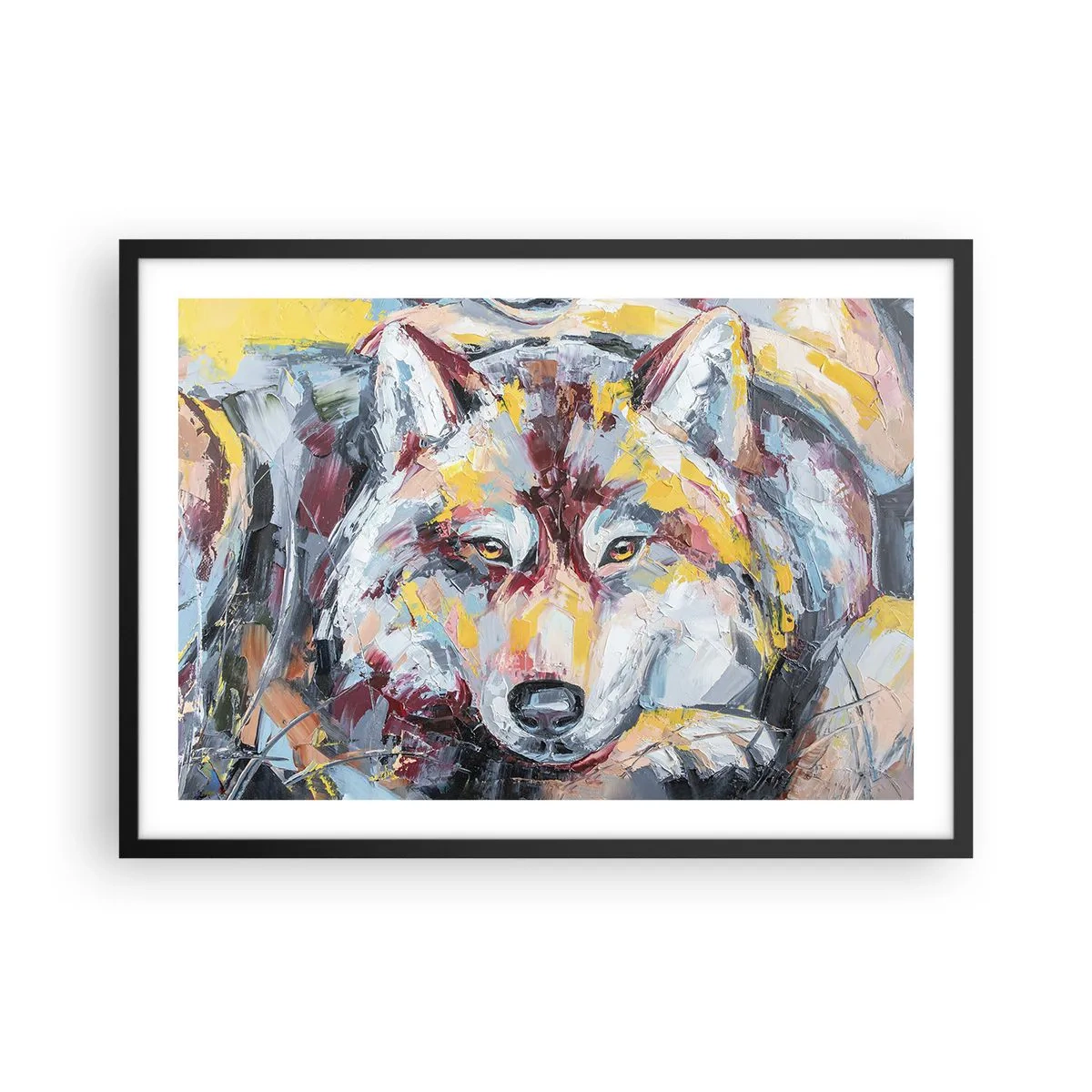 Plakat i sort ramme - Fred blandt kære - 70x50 cm