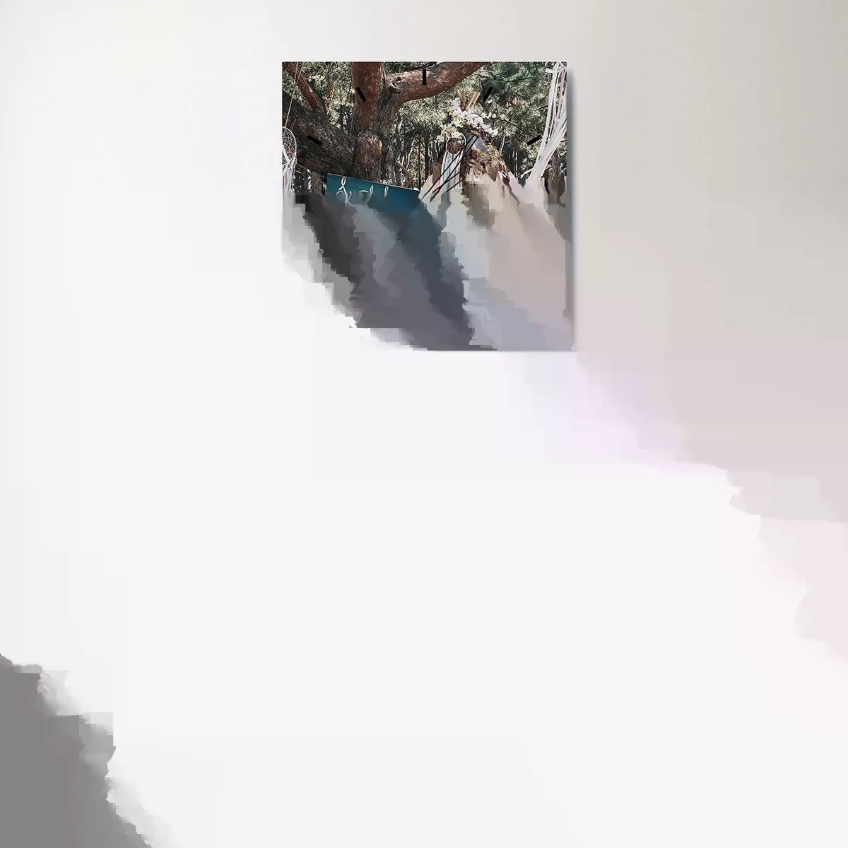 Vægur, Uret - Make love… - 30x30 cm