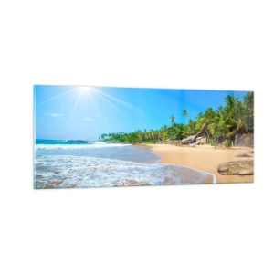 Billede på glas - Et eksotisk sted for dig - 100x40 cm