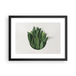 Plakat i sort ramme - Uhæmmet nysgerrighed - 40x30 cm