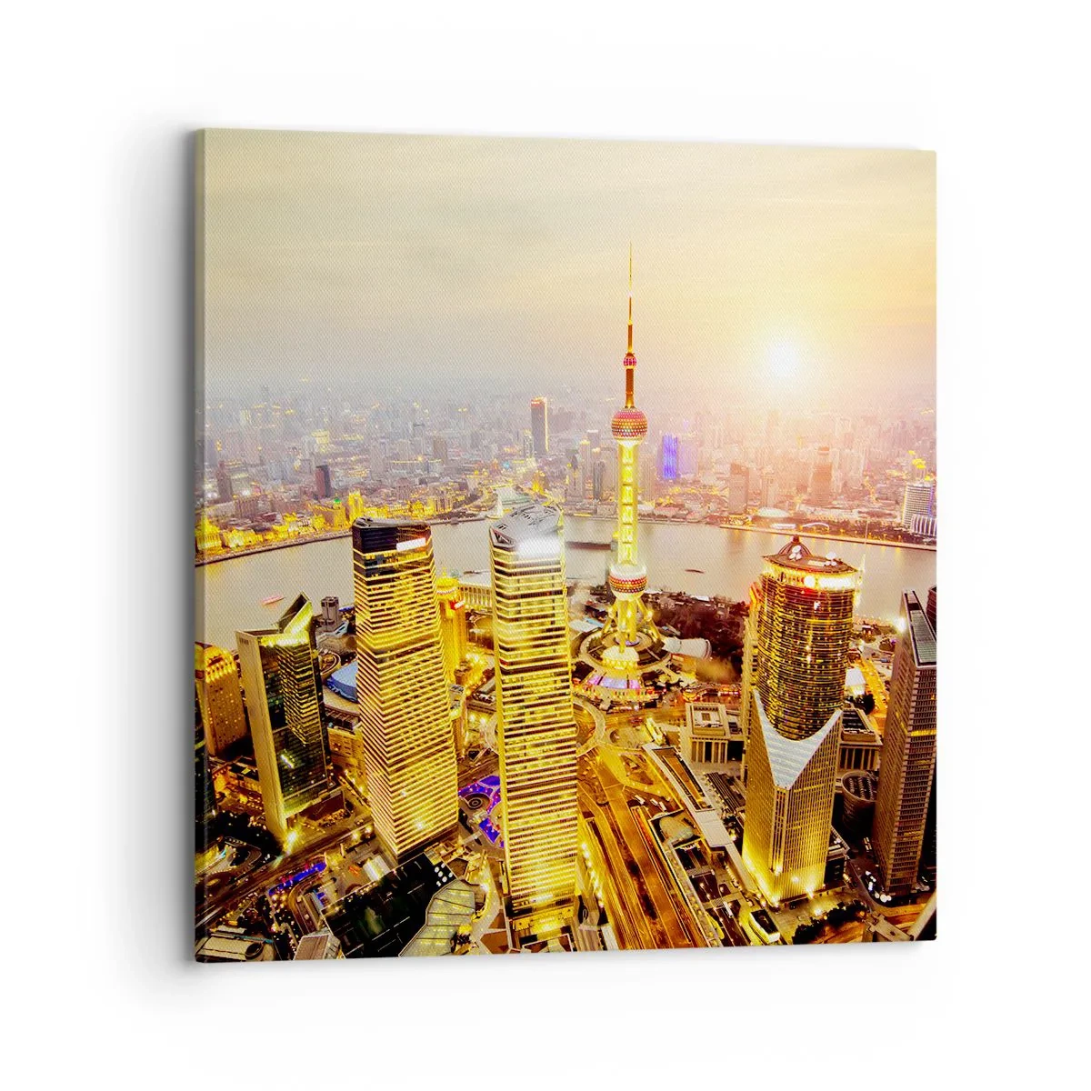 Lærredstryk - Billede på lærred - Den asiatiske drøm - 70x70 cm