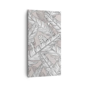 Lærredstryk - Billede på lærred - Fjerlig uro - 55x100 cm