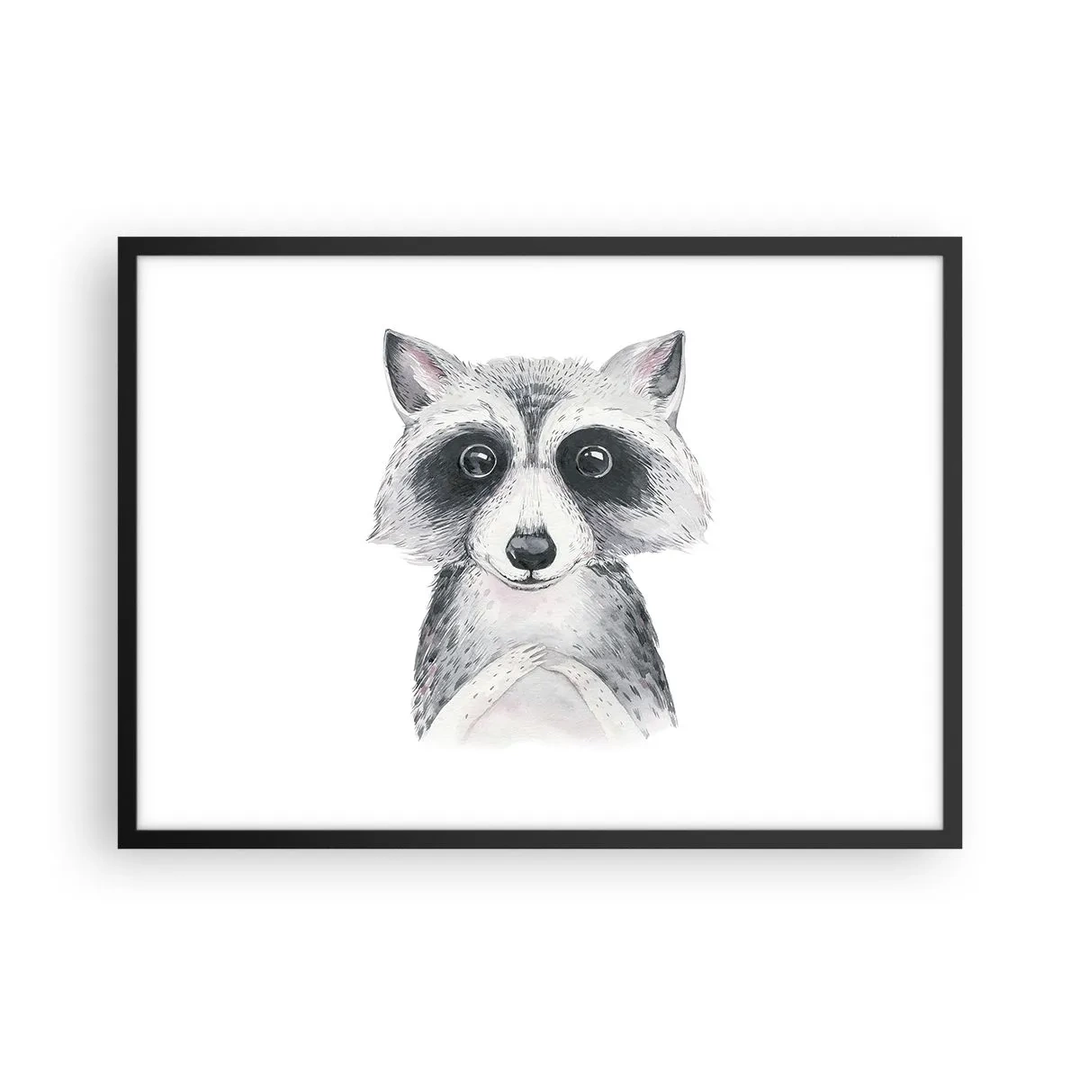 Plakat i sort ramme - Et øjeblik til at trække på skuldrene - 70x50 cm