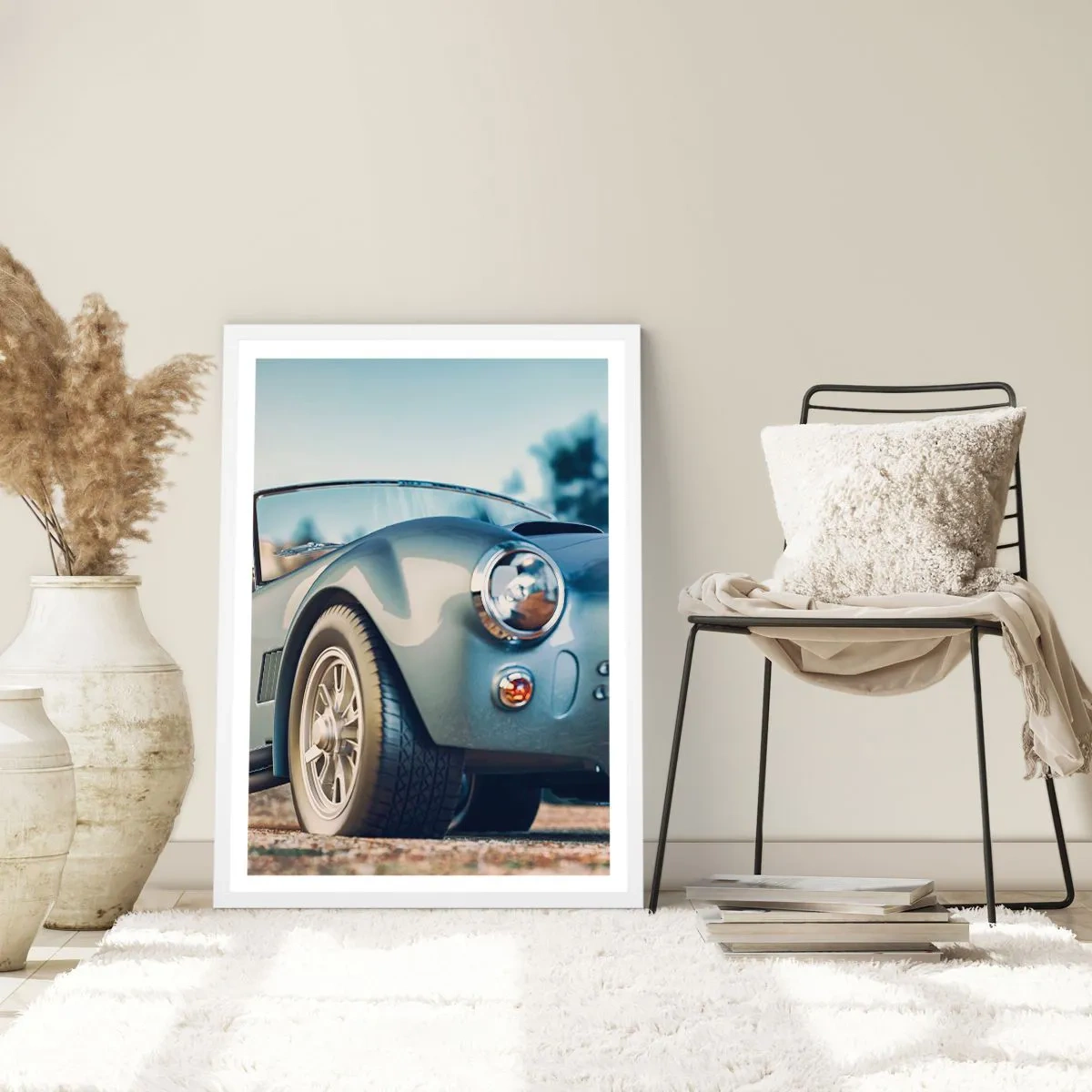 Plakat i hvid ramme - Fordi stil betyder noget - 50x70 cm