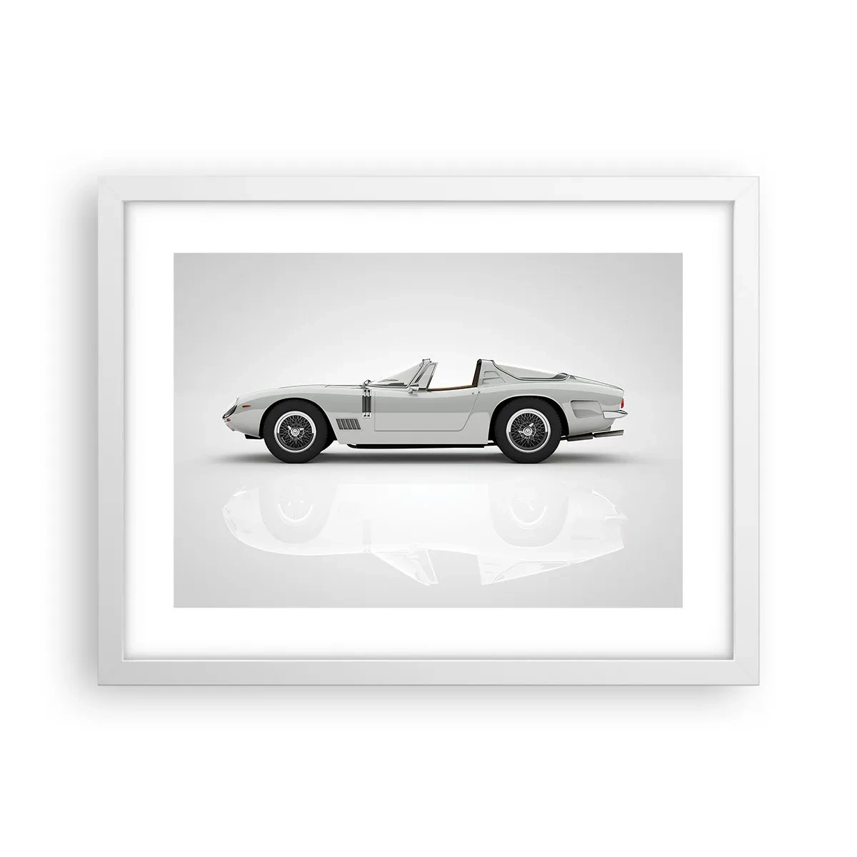 Plakat i hvid ramme - Løftet om sjov - 40x30 cm