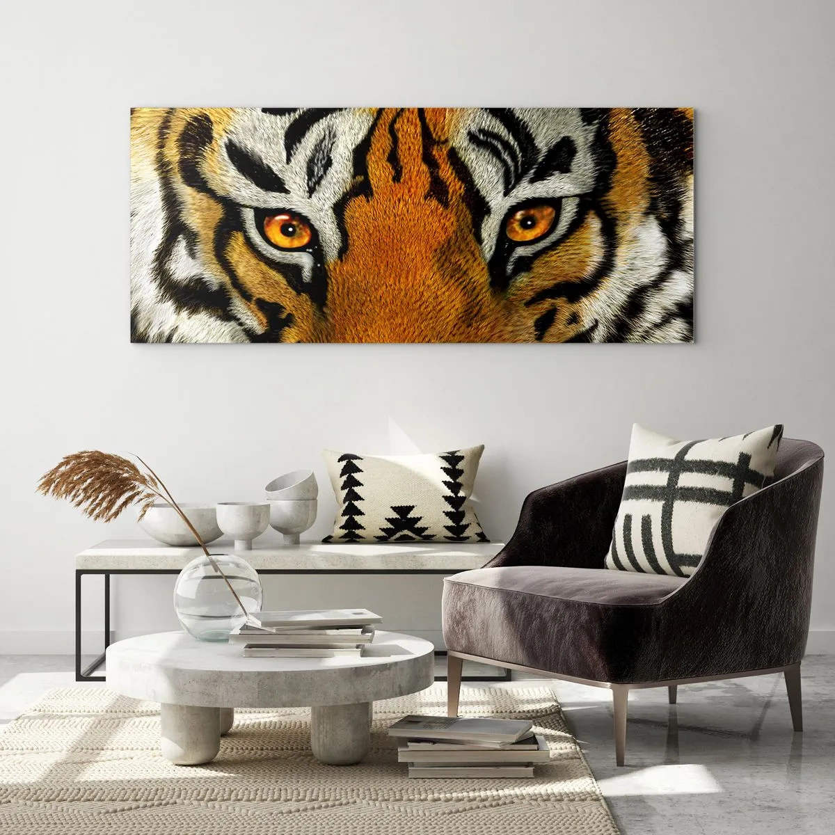 Billede på glas - Truende og smuk - 120x50 cm