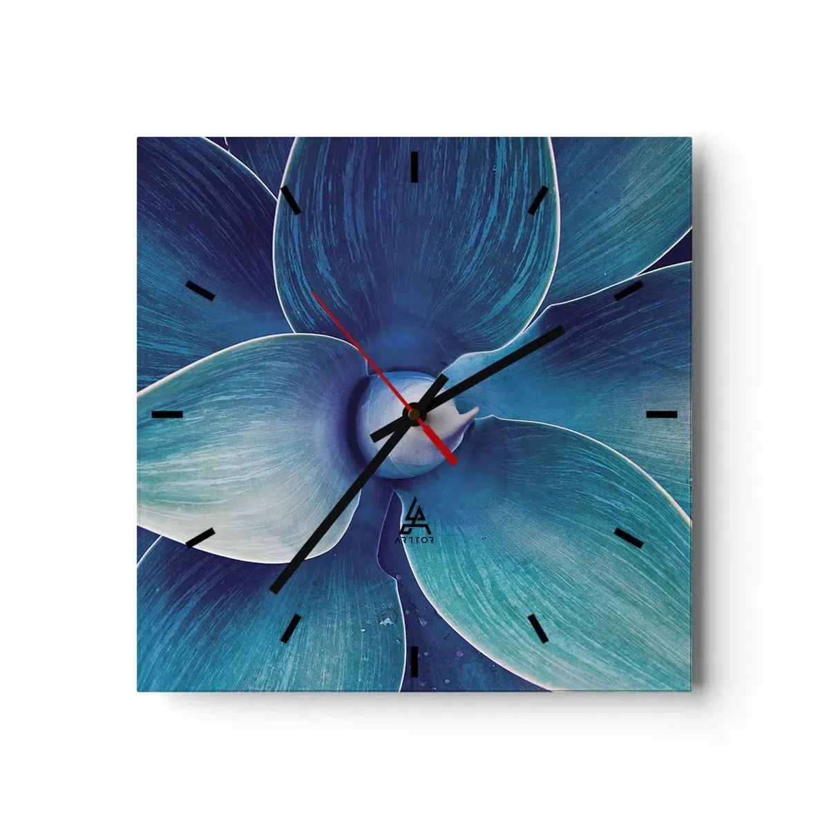 Vægur, Uret - Blå fra himlen - 40x40 cm