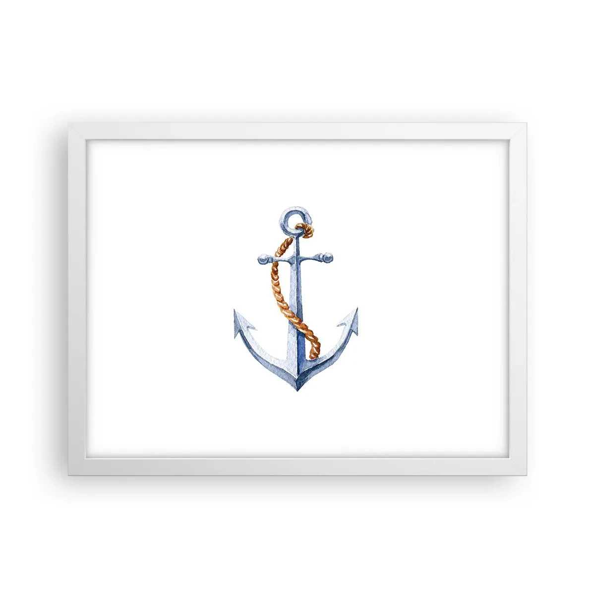 Plakat i hvid ramme - Ahoj eventyr! - 40x30 cm
