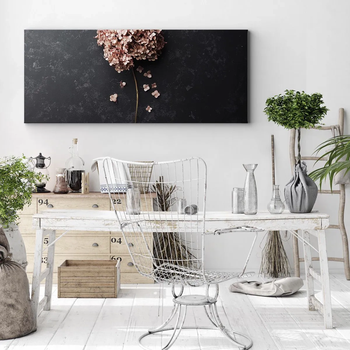Lærredstryk - Billede på lærred - Et virkelig romantisk tegn - 160x50 cm