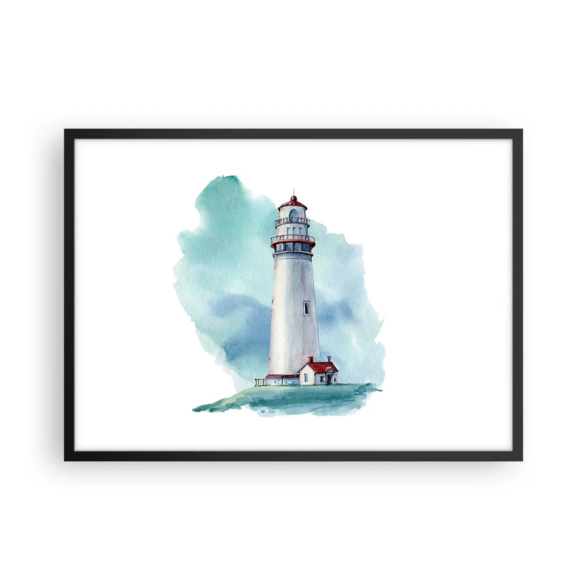 Plakat i sort ramme - Det blås blide søster - 70x50 cm