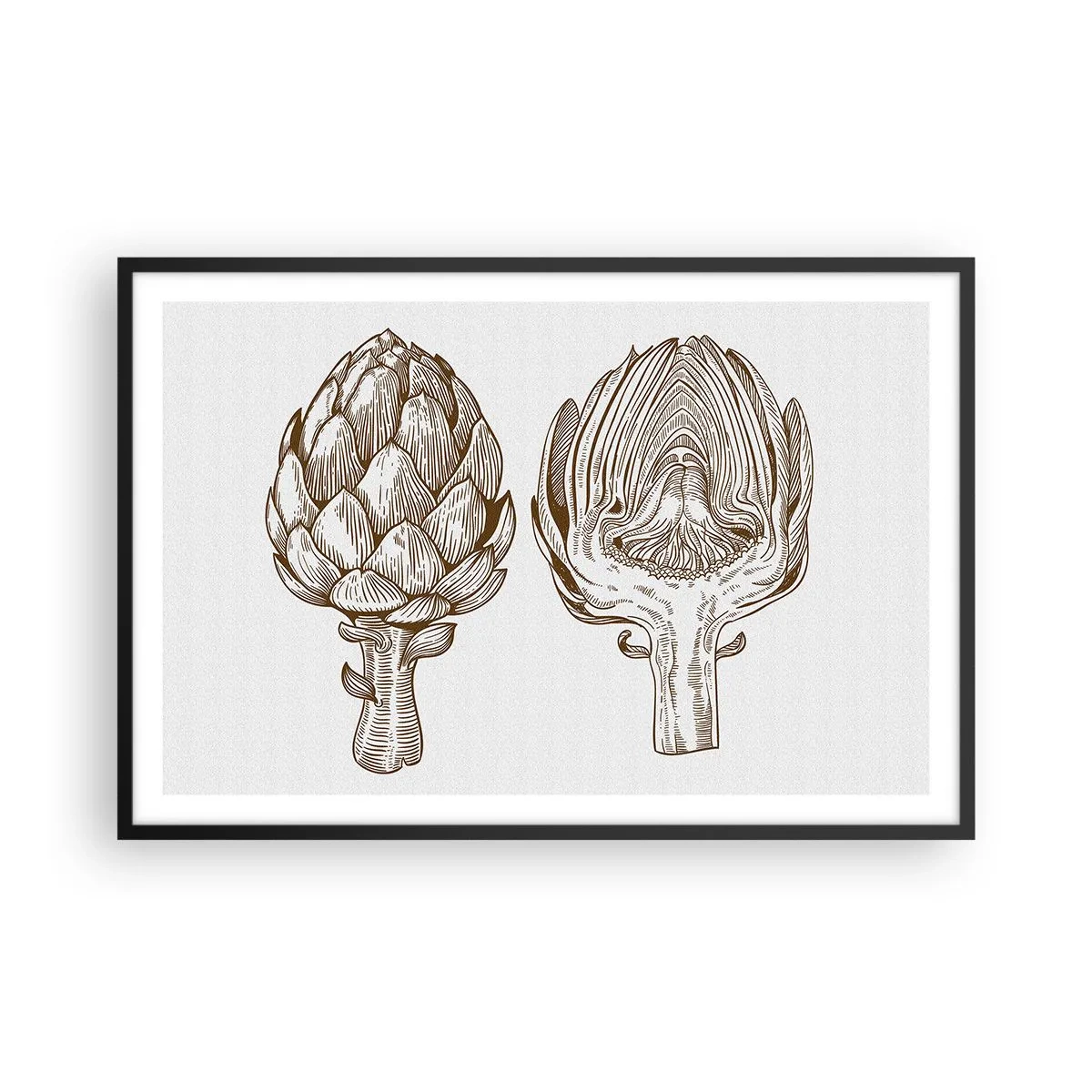 Plakat i sort ramme - Lektion i anatomi - 91x61 cm