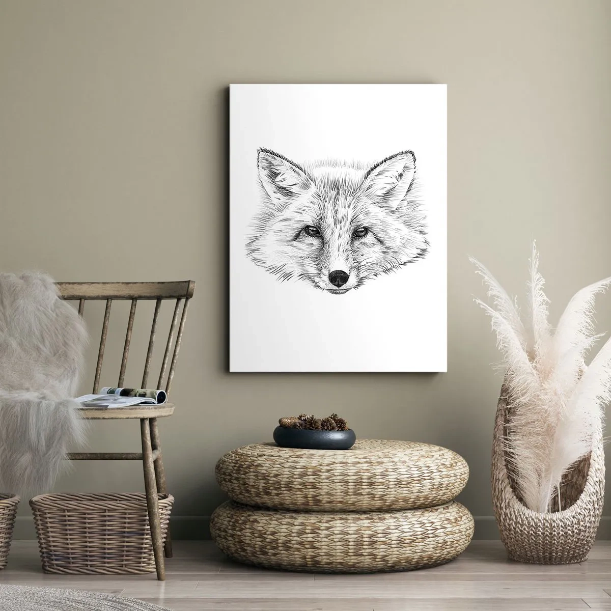 Lærredstryk - Billede på lærred - Kan disse øjne lyve? - 50x70 cm