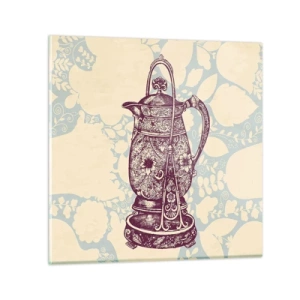 Billede på glas - Skønheden i hverdagslivet - 30x30 cm