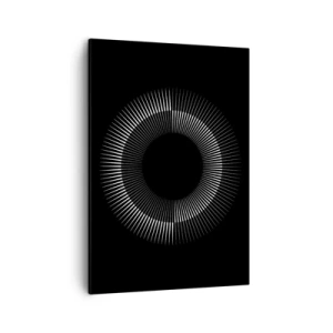 Lærredstryk - Billede på lærred - Sort sol - 50x70 cm