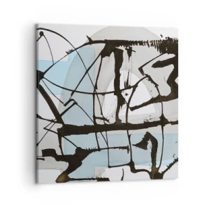 Lærredstryk - Billede på lærred - Ikke desto mindre blå - 50x50 cm