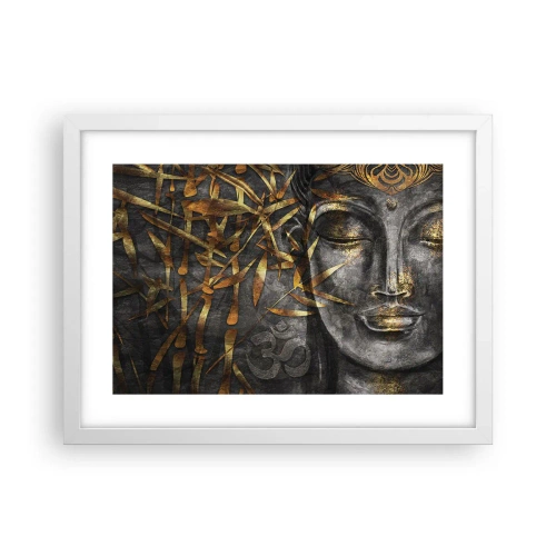 Plakat i hvid ramme - Mærk freden - 40x30 cm