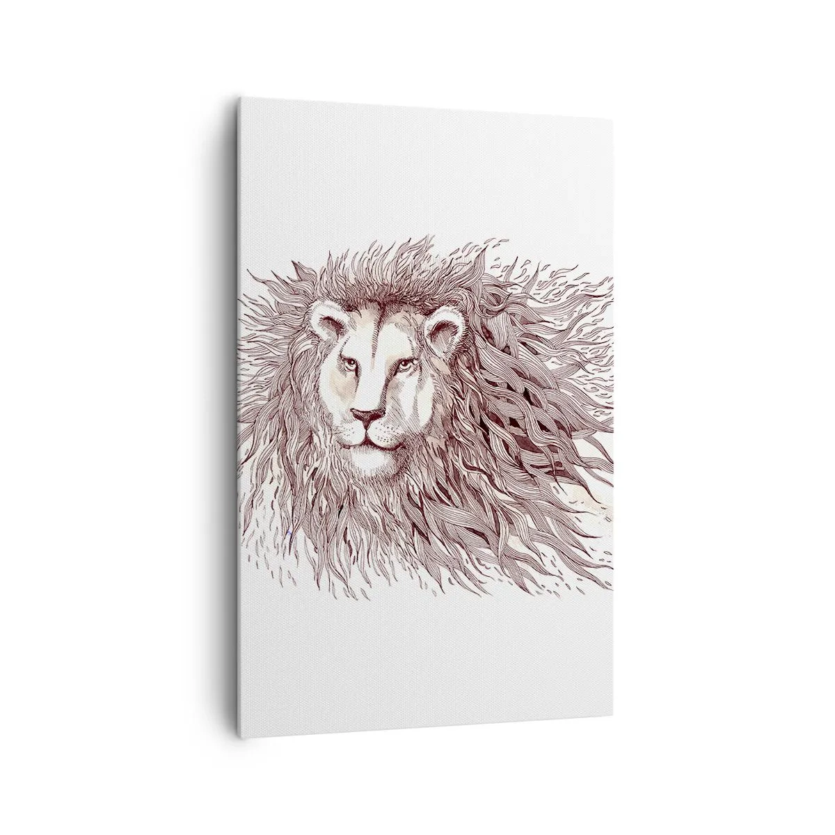 Lærredstryk - Billede på lærred - Flamboyant hersker - 80x120 cm