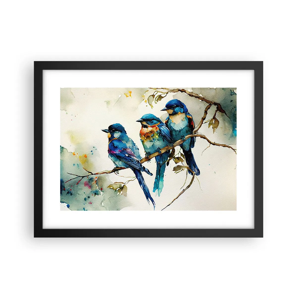 Plakat i sort ramme - Er han fornærmet? - 40x30 cm