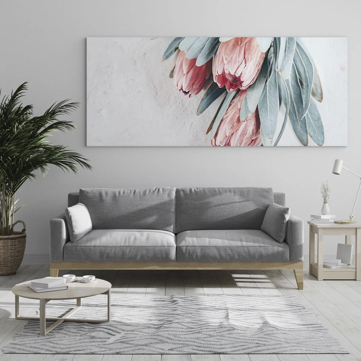 Billede på glas - Skammer sig over deres egen skønhed - 100x40 cm