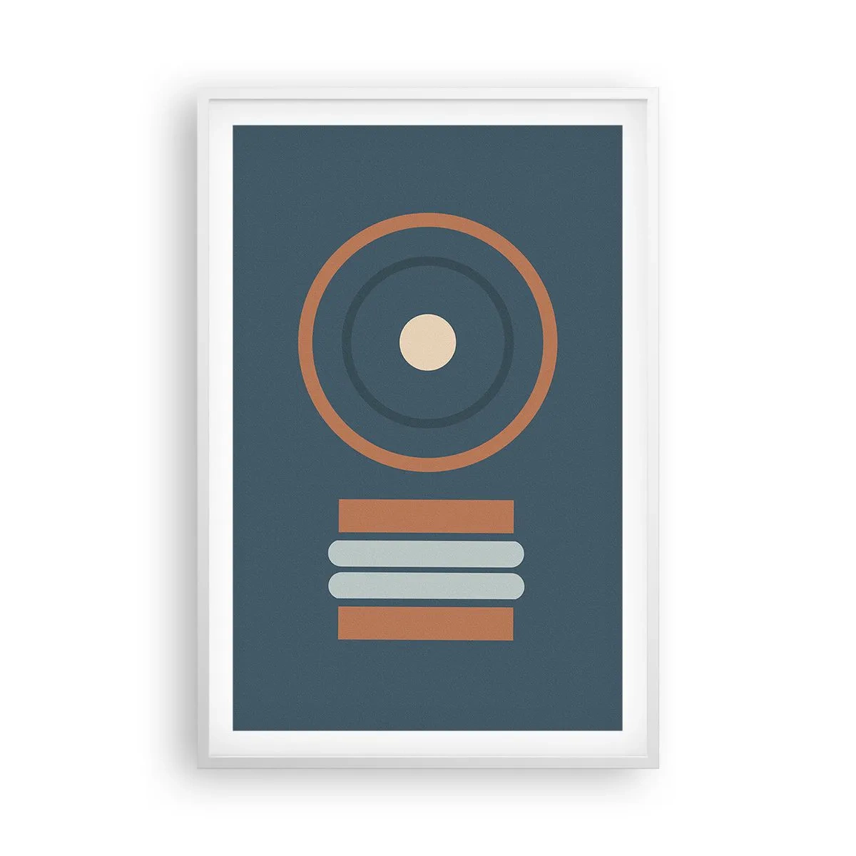 Plakat i hvid ramme - Essensen af tingene - 61x91 cm