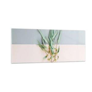 Billede på glas - Pastelfarvernes subtilitet - 100x40 cm