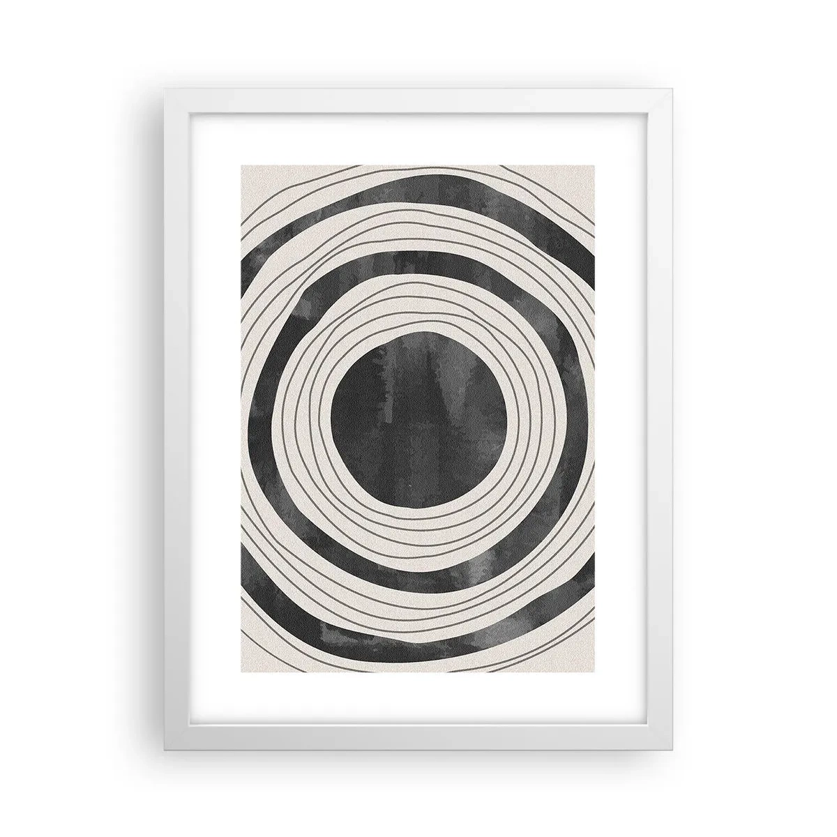 Plakat i hvid ramme - Lige til det punkt - 30x40 cm