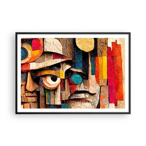 Plakat i sort ramme - Jeg kan se dig... - 100x70 cm