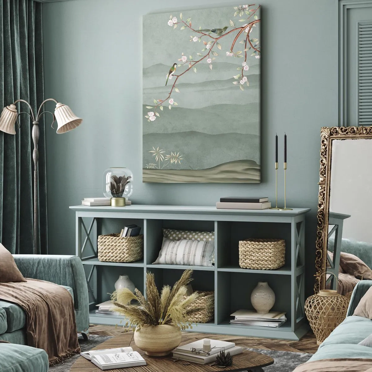 Lærredstryk - Billede på lærred - Forår, ah, det er dig - 65x120 cm