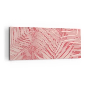 Lærredstryk - Billede på lærred - Lyserødt koncept - 100x40 cm