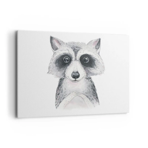 Lærredstryk - Billede på lærred - Et øjeblik til at trække på skuldrene - 100x70 cm