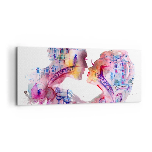 Lærredstryk - Billede på lærred - Sukkenes hemmelige bro - 100x40 cm