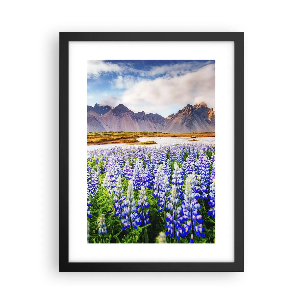 Plakat i sort ramme - Styrke og strenghed ved siden af blidhed - 30x40 cm