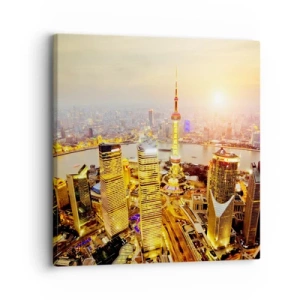 Lærredstryk - Billede på lærred - Den asiatiske drøm - 30x30 cm