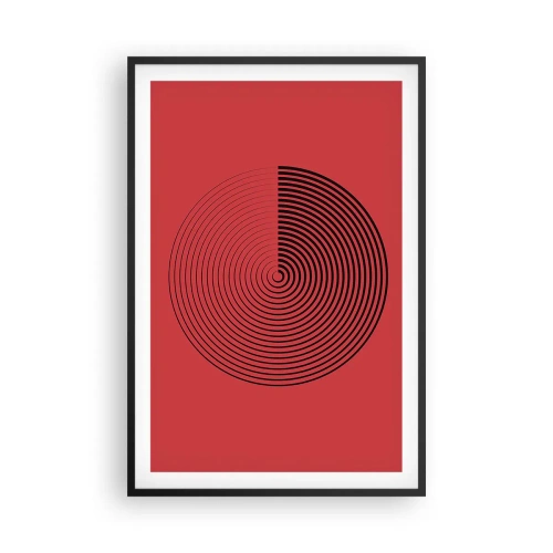 Plakat i sort ramme - Cirkulær bevægelse - 61x91 cm