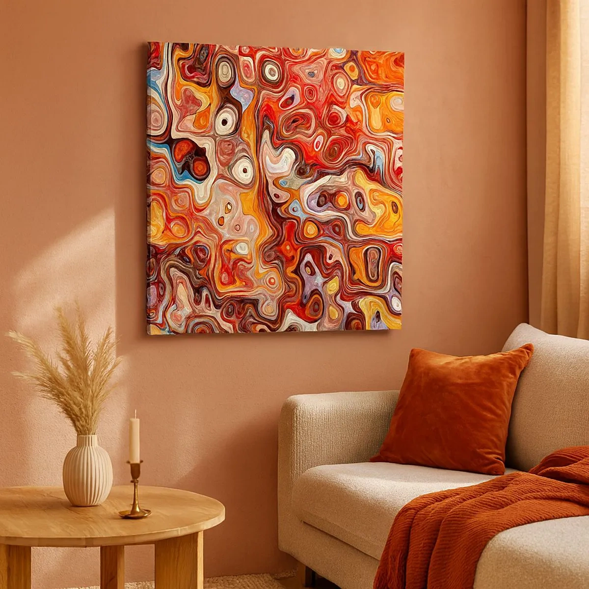 Lærredstryk - Billede på lærred - Hvis nødderne var smeltet i honningen - 30x30 cm